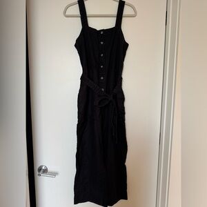 Everlane Black Jumpsuit with Button Detail